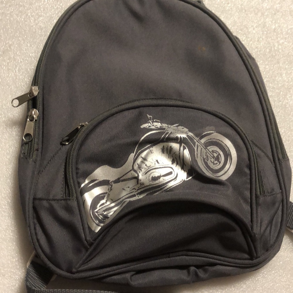 Small motorcycle design backpack